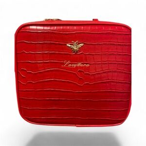 NWOT Lacattura Cosmetics Organization & Travel Case in‎ Red
